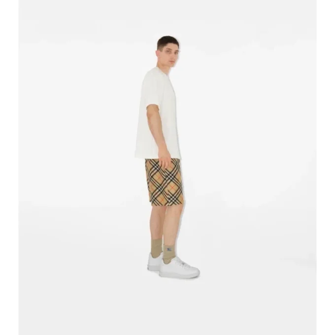 Seidenshorts mit Karomuster