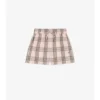 Shorts aus Baumwoll-Karostoff