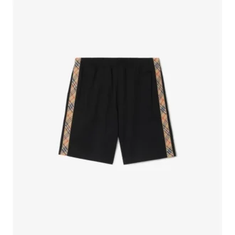 Shorts aus Baumwollmischgewebe mit Karomuster