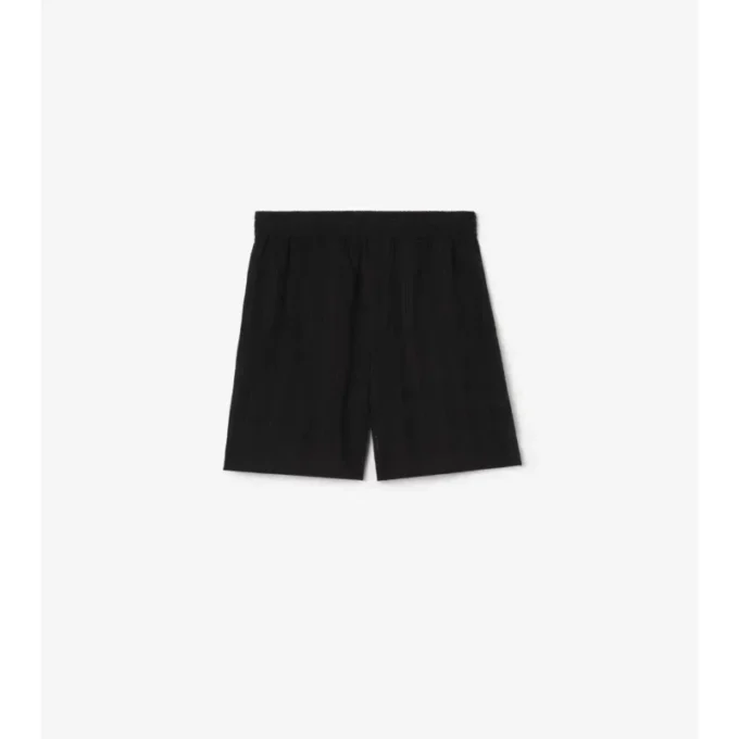 Shorts aus Baumwollvoile mit Karomuster