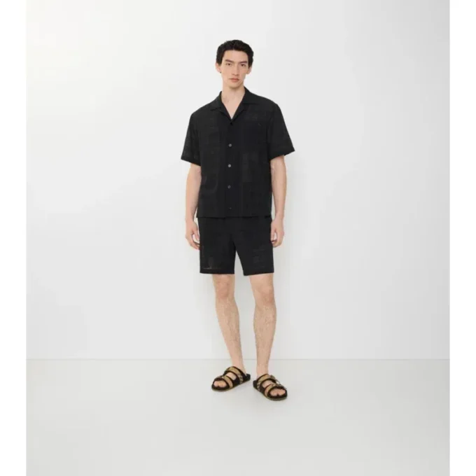 Shorts aus Baumwollvoile mit Karomuster