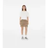 Shorts aus Stretch-Baumwolle mit Karomuster