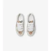 Sneaker aus Baumwolle und Leder mit Karomuster
