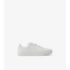Sneaker aus geprägtem Leder mit Karomuster