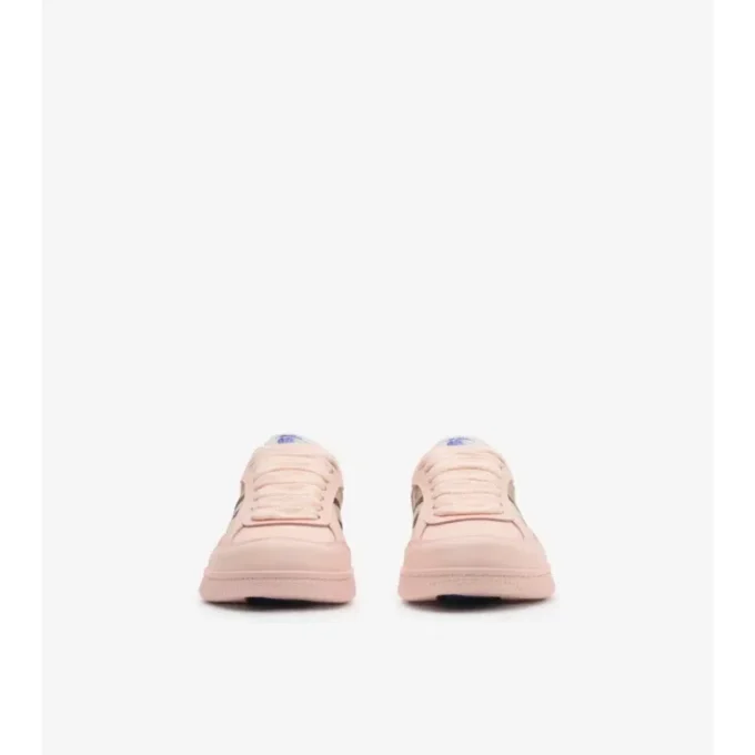 Sneaker aus Leder mit Karomuster