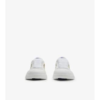 Sneaker aus Leder mit Karomuster