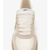 Sneaker aus Leder, Wildleder und Check-Muster