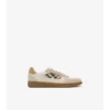 Sneaker aus Leder, Wildleder und Karomuster