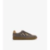 Sneaker aus Leder, Wildleder und Karomuster