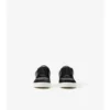 Sneaker aus Leder, Wildleder und Karomuster