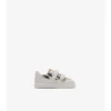 Sneaker mit Karomuster und Leder