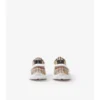 Sneaker mit Karomuster, Wildleder und Leder
