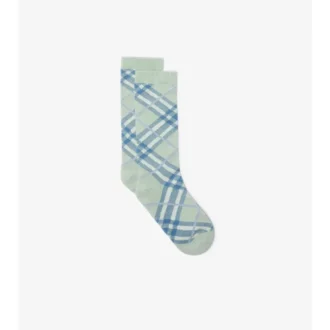 Socken aus Baumwollmischung mit Karomuster