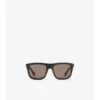 Sonnenbrille mit geprägtem Karomuster