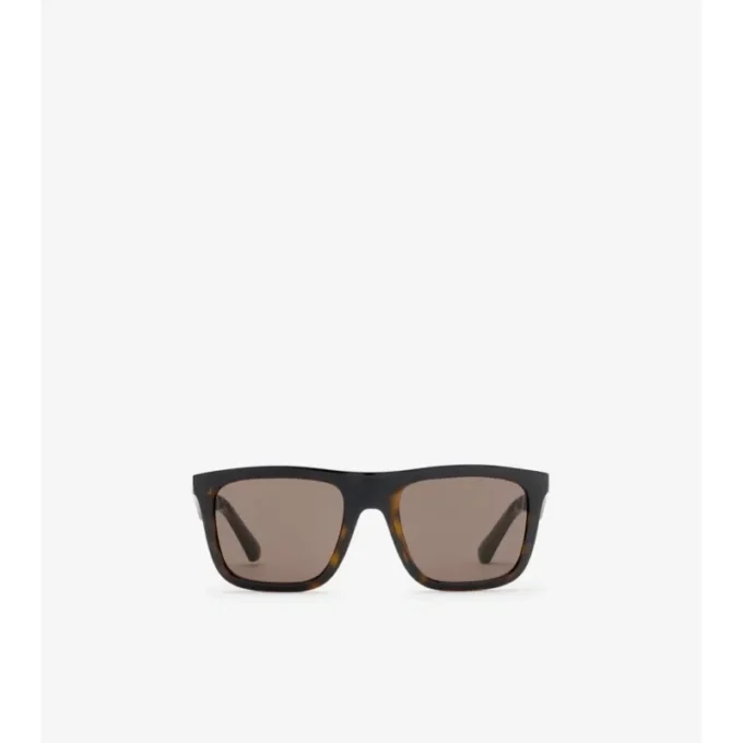 Sonnenbrille mit geprägtem Karomuster