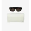 Sonnenbrille mit geprägtem Karomuster
