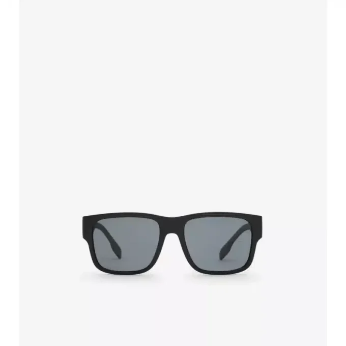 Sonnenbrille mit quadratischem Rahmen und Logo-Detail