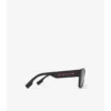 Sonnenbrille mit quadratischem Rahmen und Logo-Detail