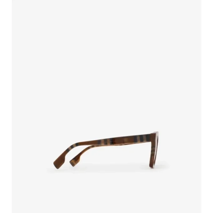 Square-Sonnenbrille mit Karomuster