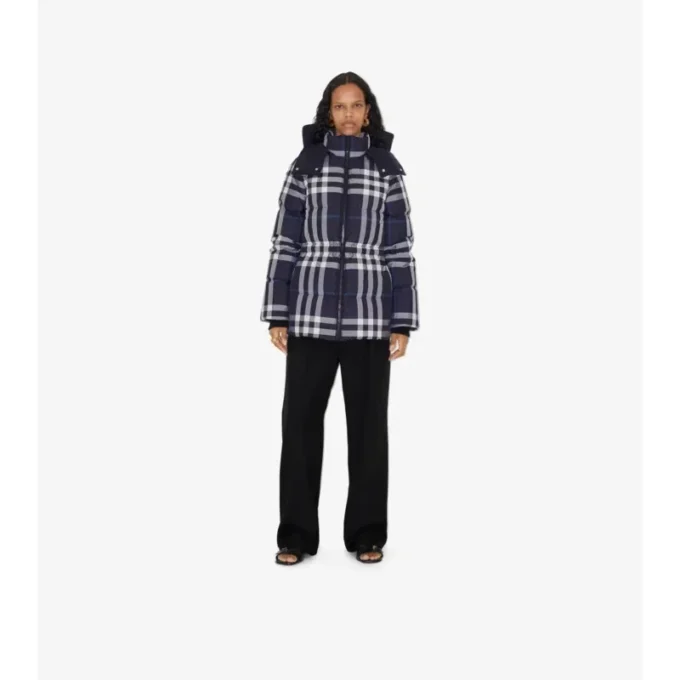 Steppjacke mit Karomuster