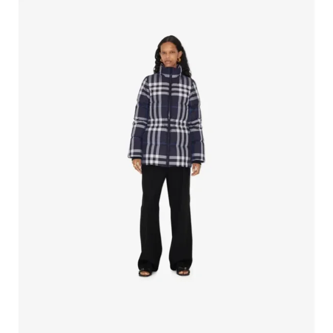 Steppjacke mit Karomuster