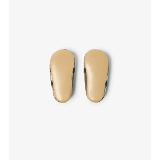 Stiefeletten aus Nylon-Mischgewebe mit Karomuster
