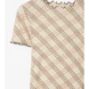 T-Shirt aus Stretch-Baumwolle mit Karomuster