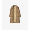 Trench Coat aus Baumwolltwill mit Karomuster