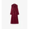 Trench Coat aus Seide mit Karomuster