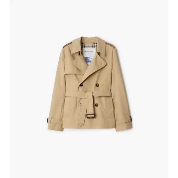 Trenchjacke aus Baumwollmischung