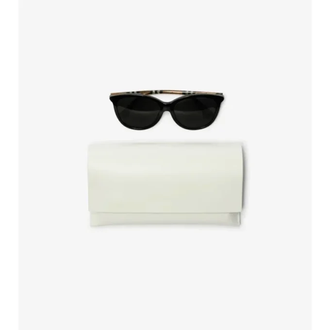 Tubular Check Runde Sonnenbrille 