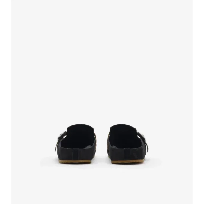 Urchin-Clogs aus Wildleder mit Karomuster