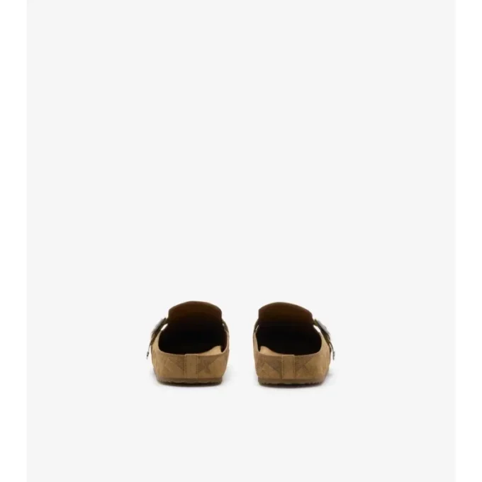 Urchin-Clogs aus Wildleder mit Karomuster