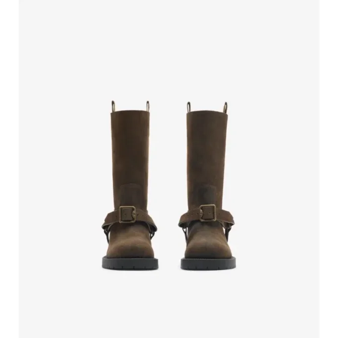 Weiche Sattelstiefel aus Wildleder