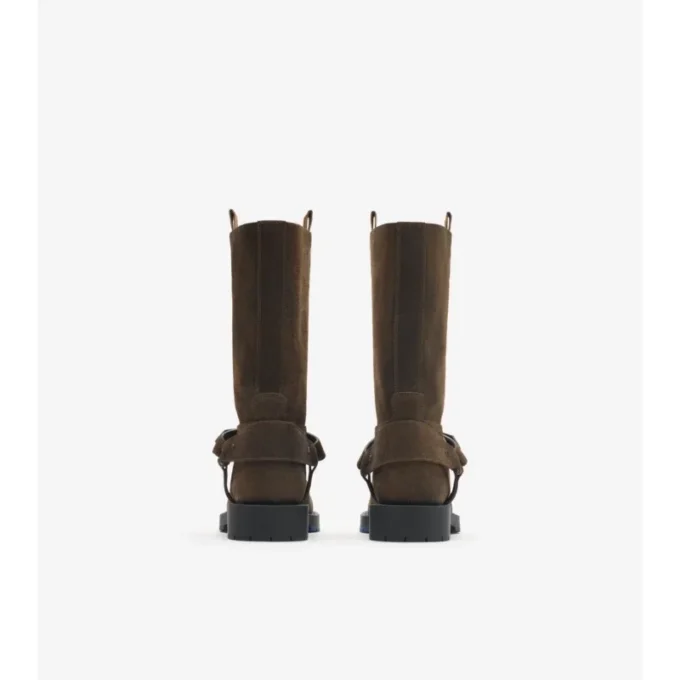 Weiche Sattelstiefel aus Wildleder