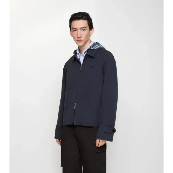 Wendbare Baumwolljacke mit Karomuster