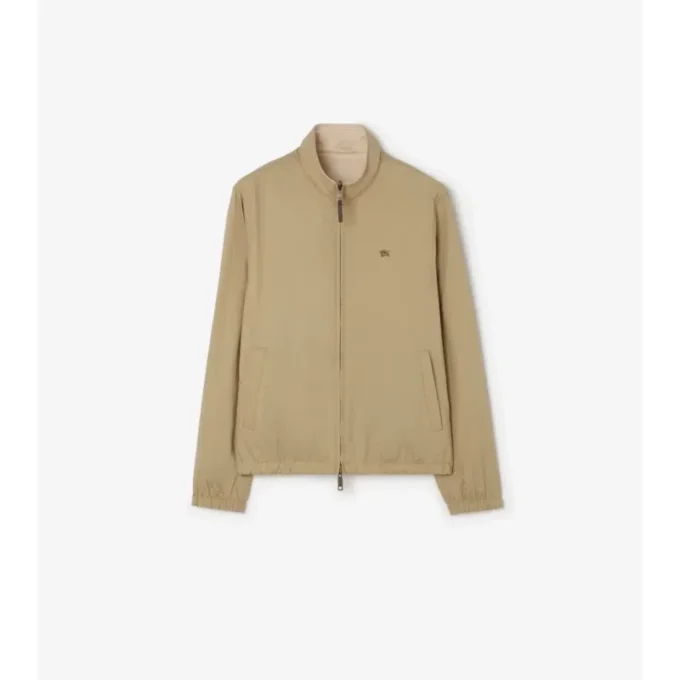 Wendbare Harrington-Jacke aus Baumwolle