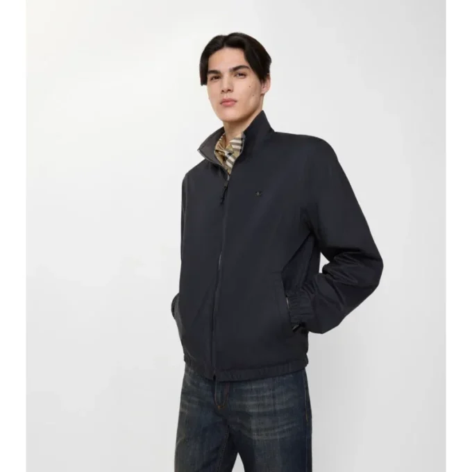 Wendbare Harrington-Jacke aus Baumwolle