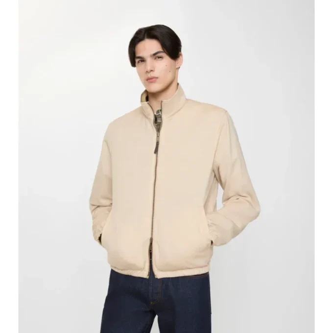 Wendbare Harrington-Jacke aus Baumwolle