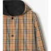 Wendbare Kapuzenjacke aus Nylon mit Karomuster