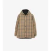 Wendbare Kapuzenjacke aus Nylon mit Karomuster