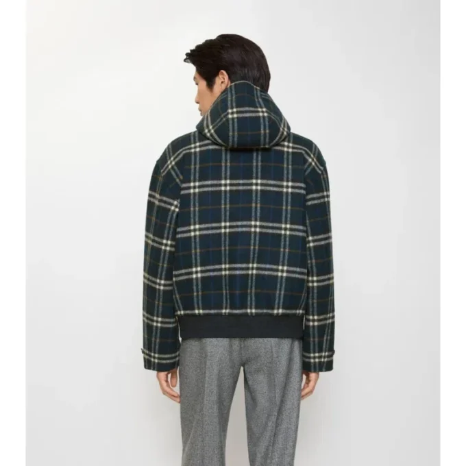 Wendbare Kapuzenjacke aus Wolle