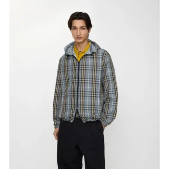 Wendbare Kapuzenjacke mit Karomuster
