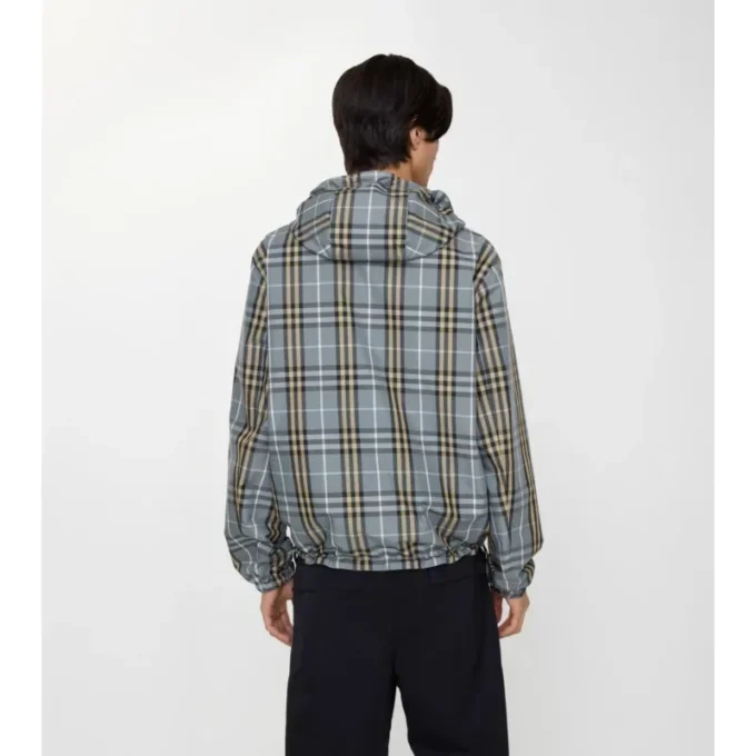 Wendbare Kapuzenjacke mit Karomuster