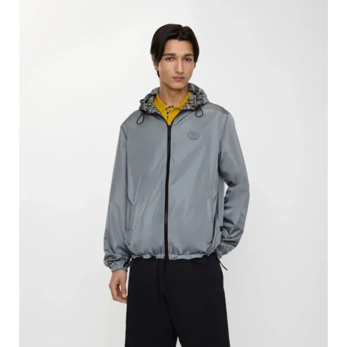 Wendbare Kapuzenjacke mit Karomuster