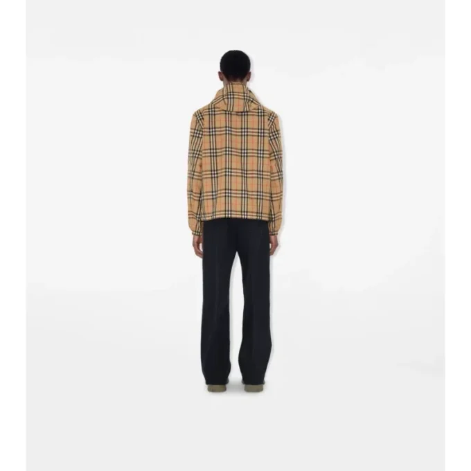 Wendbare Kapuzenjacke mit Karomuster