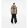 Wendbare Steppjacke mit Karomuster