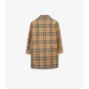 Wendbarer Car Coat aus Gabardine mit Karomuster