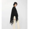 Wendbares Cape aus Wolle mit Karomuster