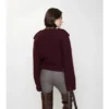 Wolljacke mit abnehmbarem Schal